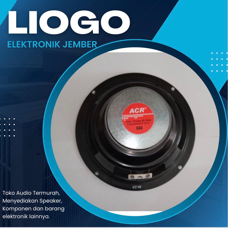 Speaker ACR 6 Inch ACR 660 ACR Woofer 6 Inch 660