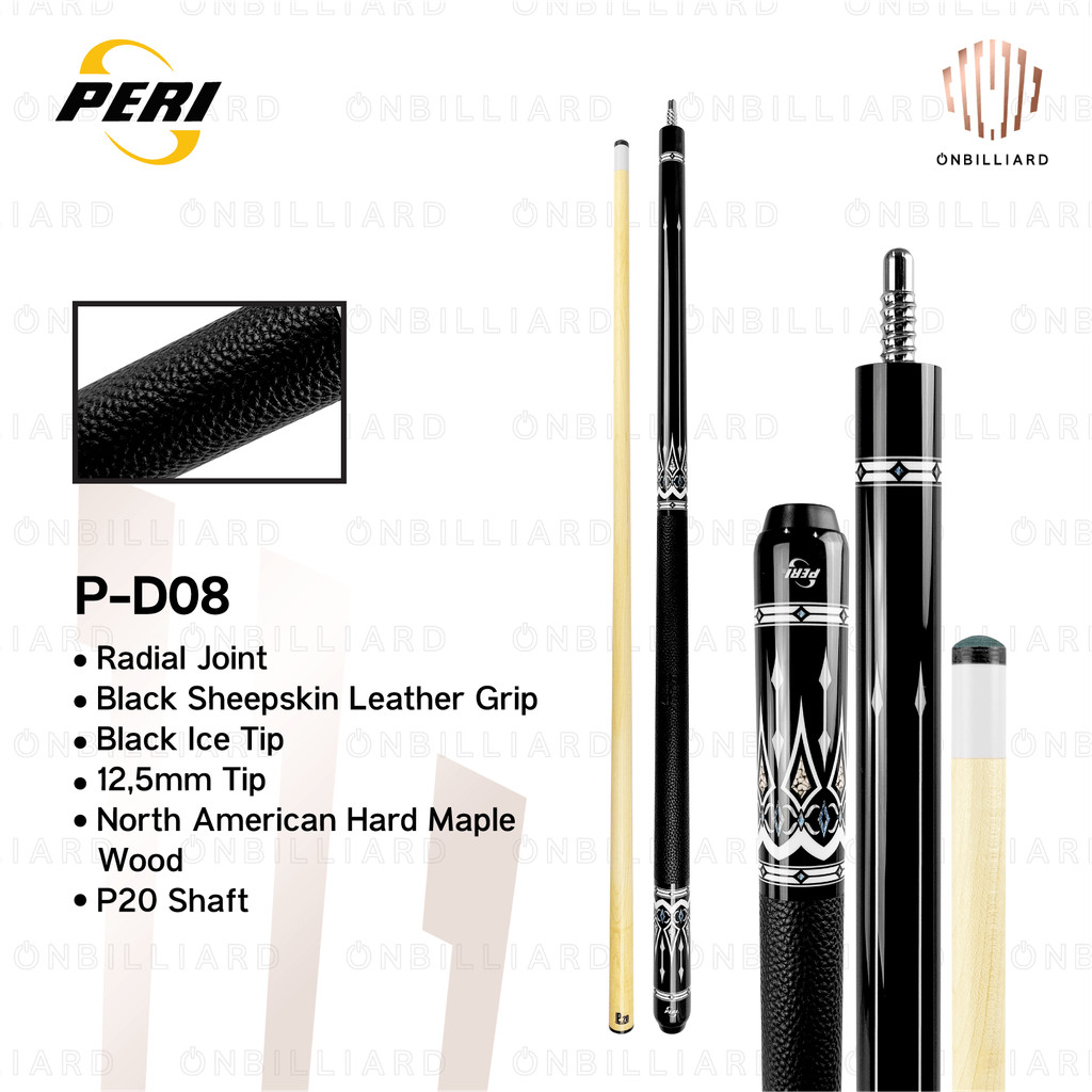 BIG PROMO PERI PD BARON SERIES STICK BILLIARD LOW DEFLECTION P-D04 P-D05 P-D06 P-D07 P-D08 P-D09