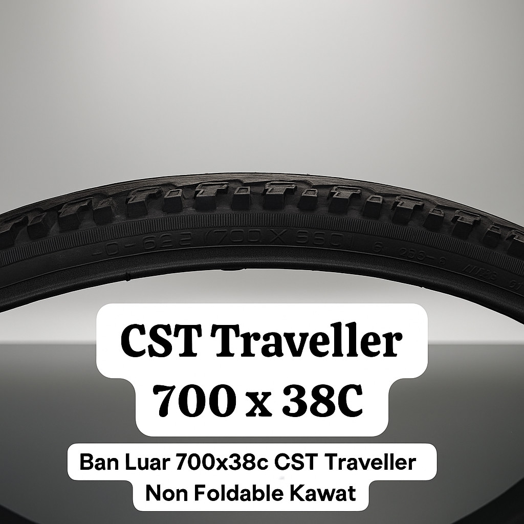 Ban Luar 700x38c CST Traveller Non Foldable Kawat untuk Sepeda Gravel Hybrid Commuter Touring Cycloc
