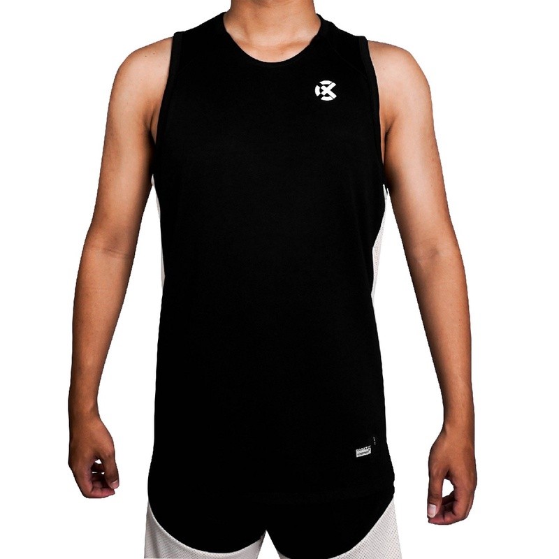 Hoops Point Baju Basket Rechampx 2-Tone Basketball Jersey Black Cream Original Cx-B040107-071
