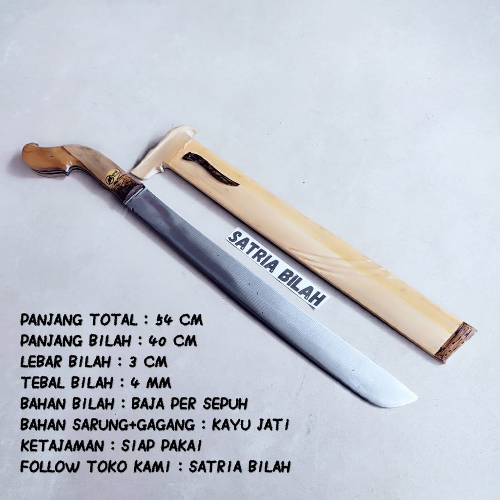 Gollok Pamoroan ukuran panjang Gollok Khas CIBATU ASLI Pemotong bambu fulltang baja per High Quality