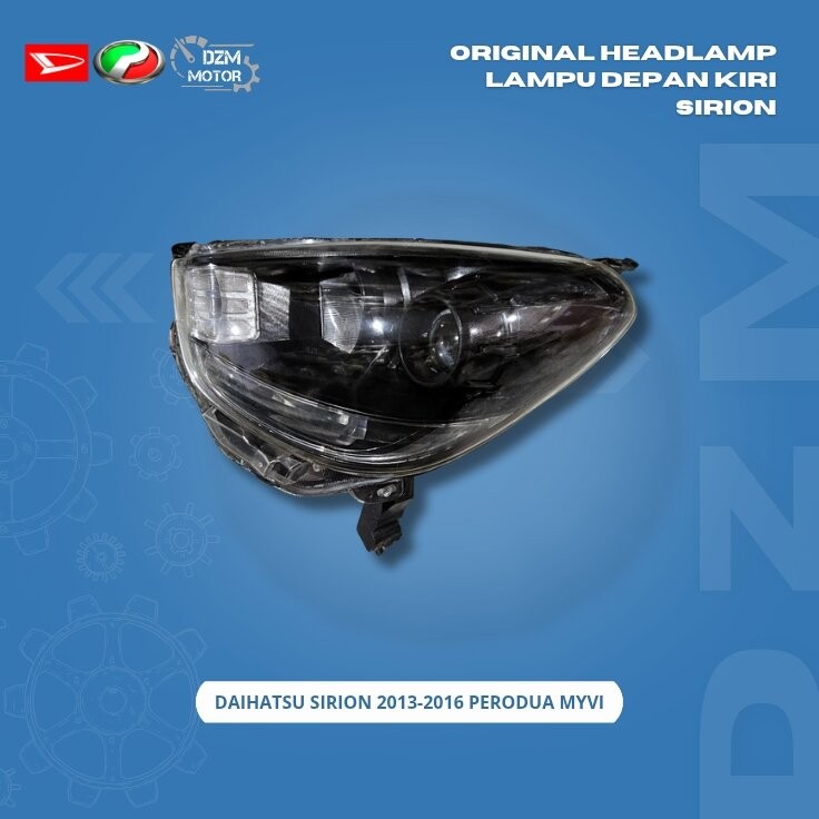 Original Headlamp Lampu Depan Kiri Sirion 2013 2014 2015 2016 Perodua Myvi