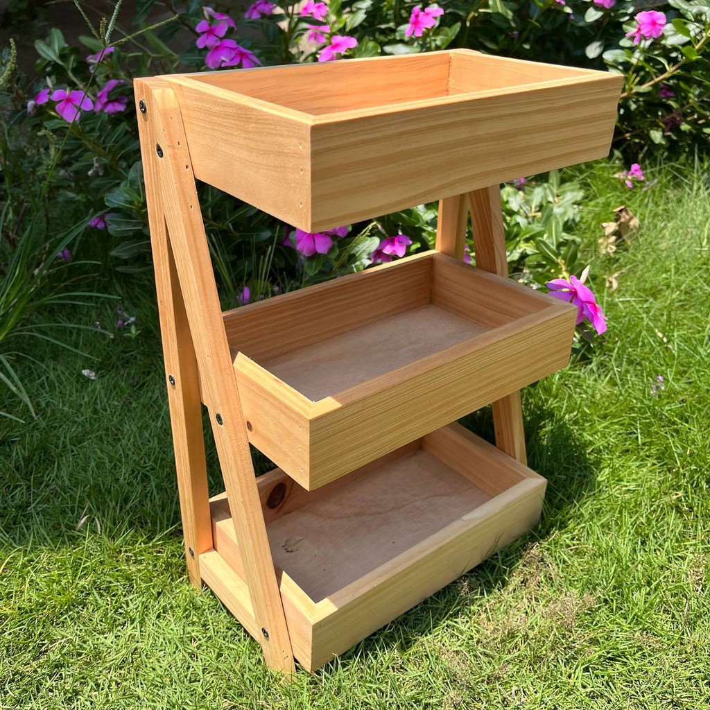 Rak bumbu dapur | rak serbaguna | rak portable | rak susun | rak susun 3 | rak kayu | rak estetik | 