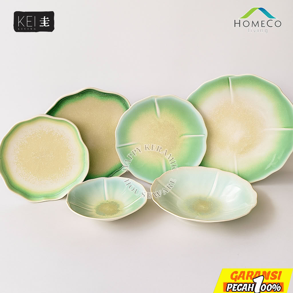 HOMECO KEI Living JADE Plate – Piring Keramik Ceper Restoran / Hotel / Food Court
