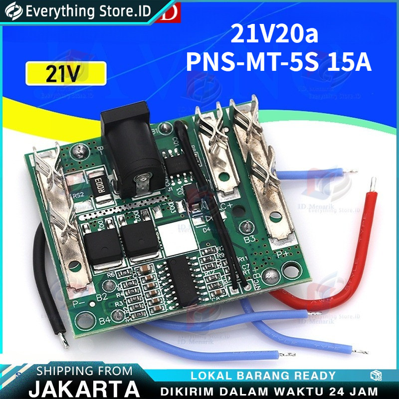 Bms 5s Papan Perlindungan Baterai Board 21V 20A /Bms Modul Baterai 5s 18v 20v 21v 48v 88v 99v Bms Ba