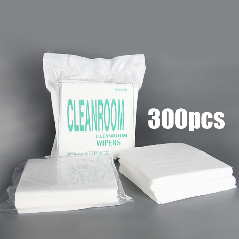 Dust Free Cloth Cleanroom Wipers Cleanroom Wipers 100% Polyester ROHS 300pcs/set Dust Free Cloth Cle
