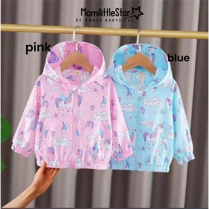 OwnerBabysical 2-5 Tahun / AK-85 / Jaket Anak Perempuan Parasut Premium - Jaket Lengan Panjang Anak 