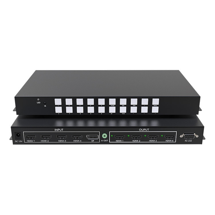 4 in 4 out Seamless Splicing Matrix Processor Switcher 4K60Hz HDMI Switcher Matrix3x1  4/5000 Horizo