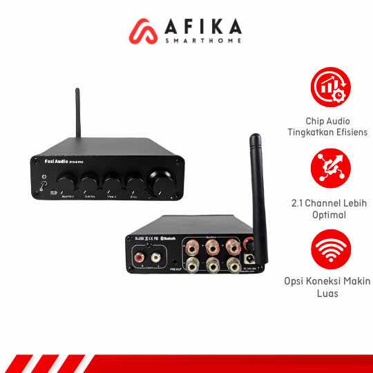 Audio Amplifier Bluetooth 5.0 HiFi 2.1 Channel 165x2+350W TPA3255