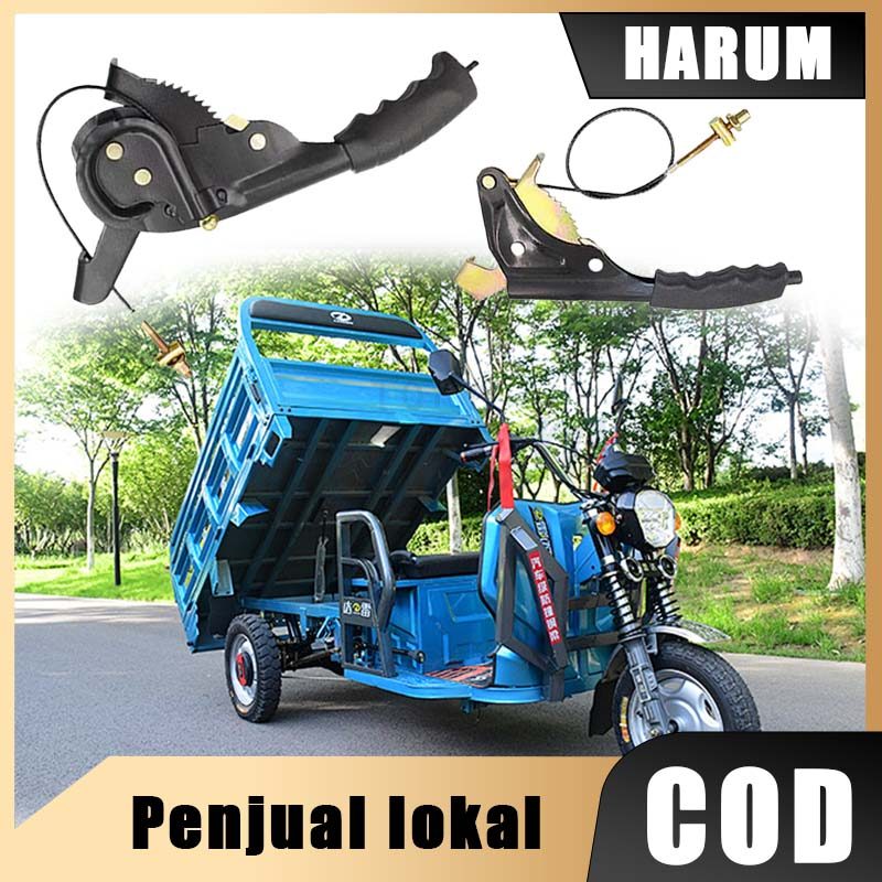 Hand Rem Tangan Parking Motor Roda 3 Grip Brake Lever Hendrem dengan Kabel Rem Aksesoris Sparepart M