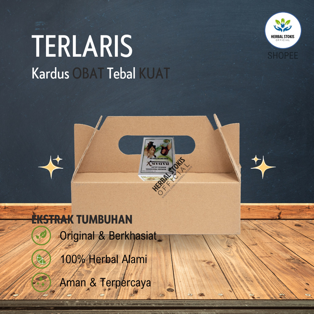 Kardus Obat Gambar BAD X Dijamin Original Tebal Kuat Dan Kokoh Tahan Banting Untuk Jangka Waktu Lama