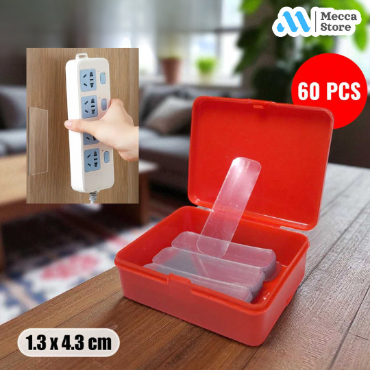 Perekat Double Tape No Trace Double Sided Adhesive Tape 60PCS