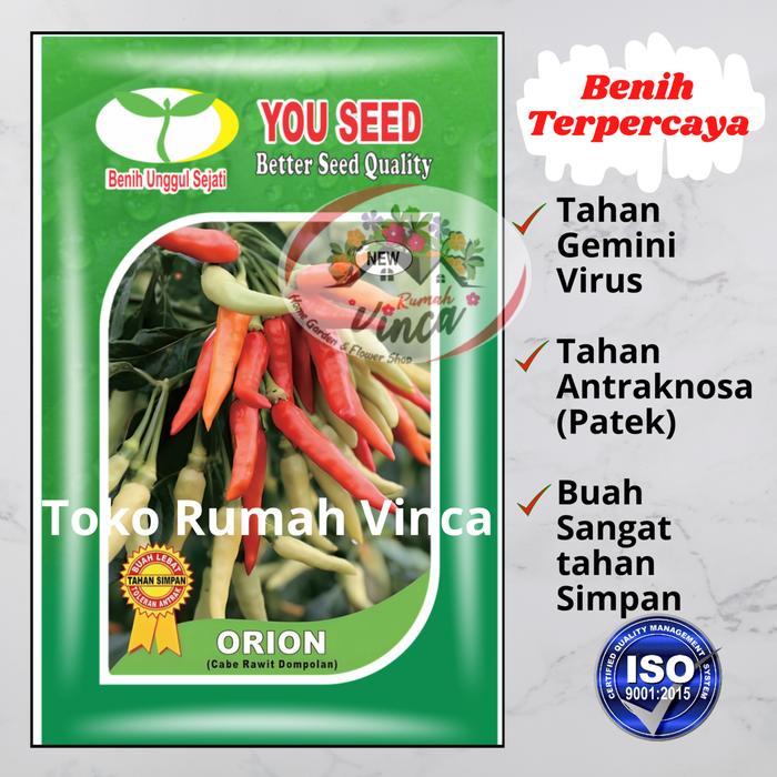 PROMO  Benih Bibit Biji Cabe Rawit Dompolan ORION F1 10g dari You seed benih  cabe - 1 Bungkus