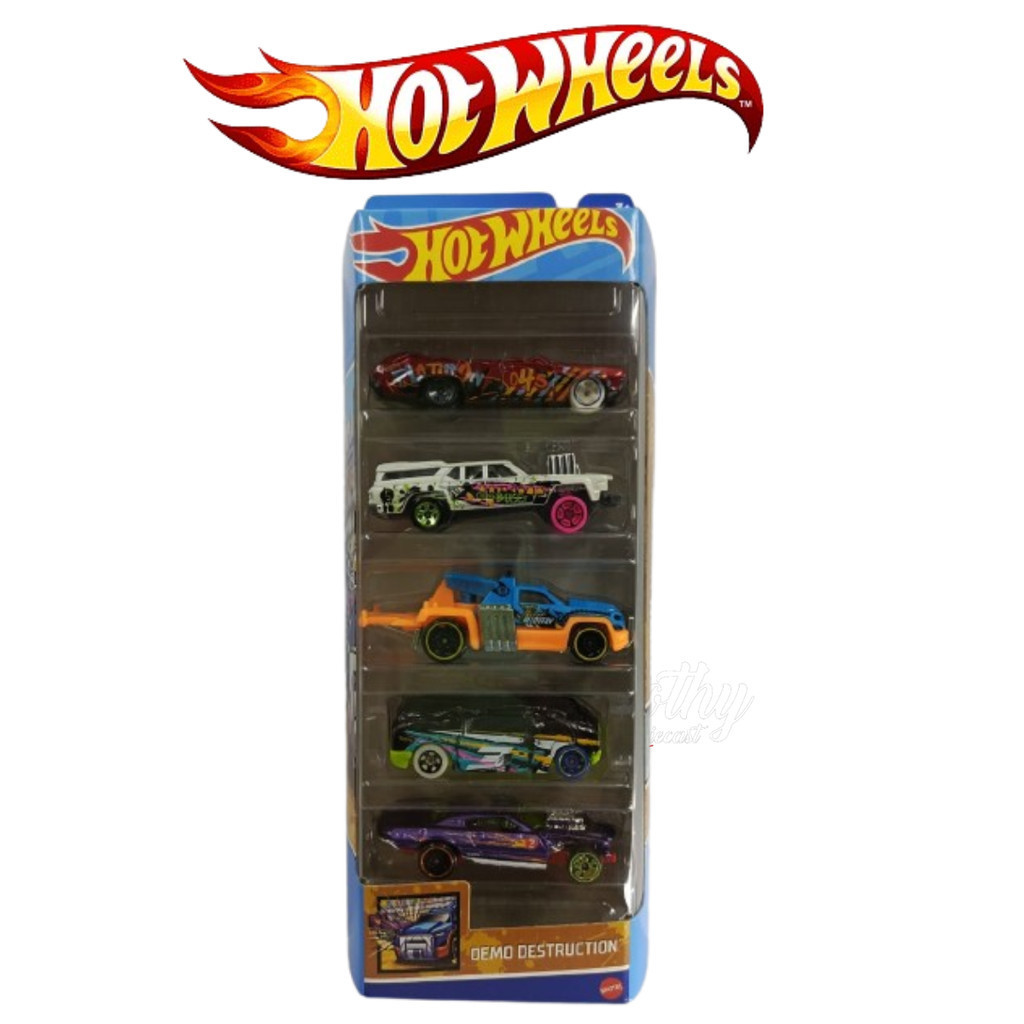 Hot Wheels Gift Pack Isi 5 Demo Destruction Project Speeder Repo Duty Cruise Bruiser Blind Sided Fla