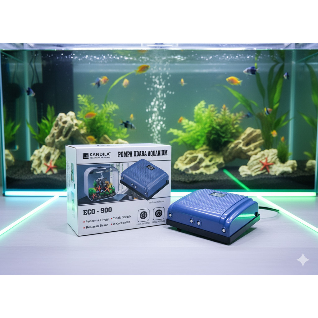 KANDILA ECO 900 POMPA AERATOR 4 LUBANG / MESIN AERATOR AQUARIUM