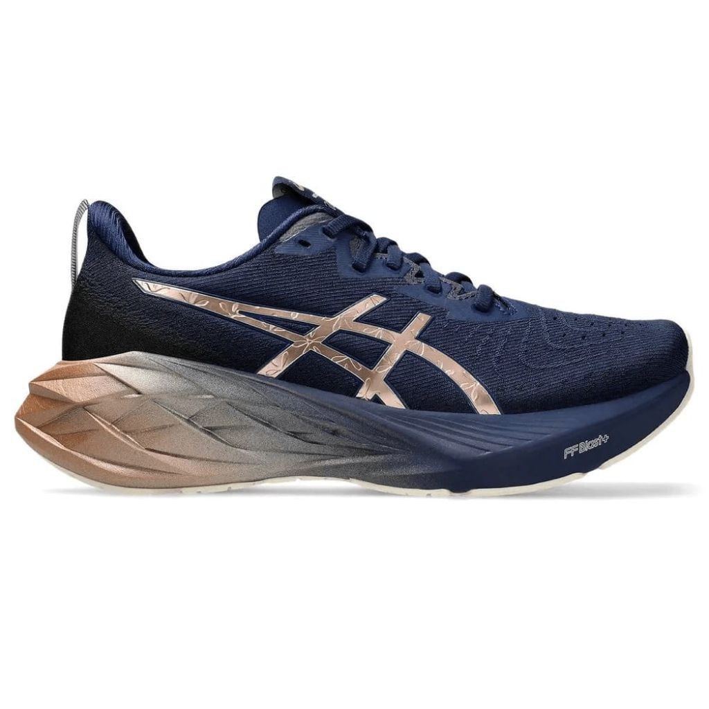 READY Sepatu Asics Novablast Navy Platinum Premium Original BNIB