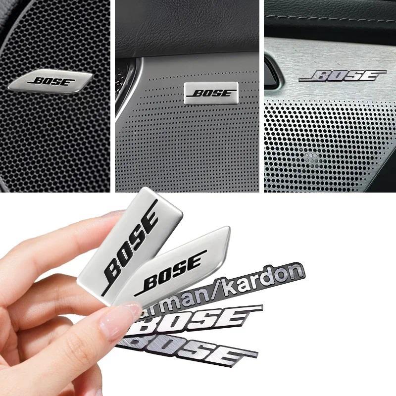 Harman Kardon BOSE Badge aluminum 3D car audio stickers For bmw mercedes benz audi mitsubishi lancer