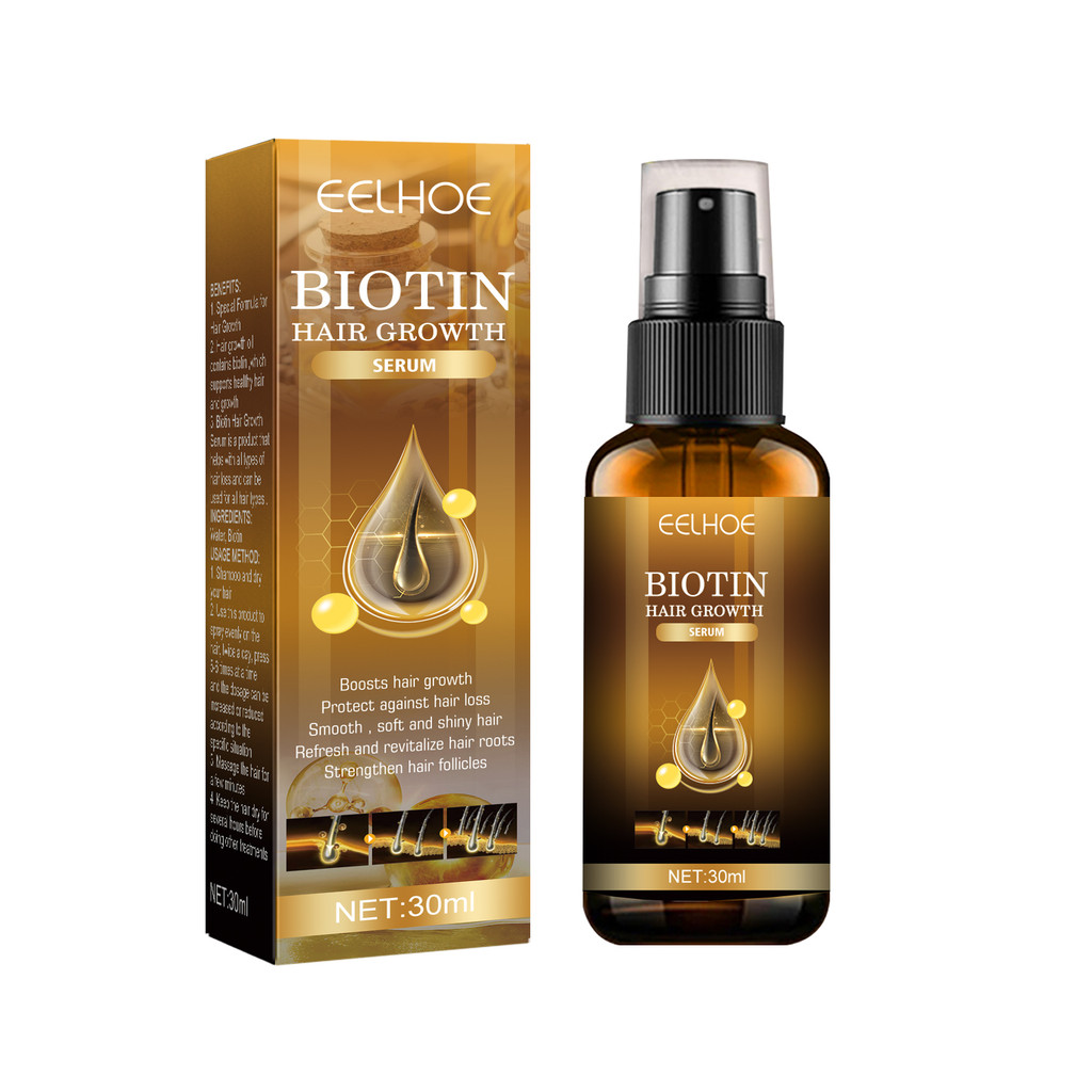 Eelhoe Biotin Hair Growth Spray Tough Anti-Drop Repair Hair Nourishing Hair Care Hair Fixation Hair 
