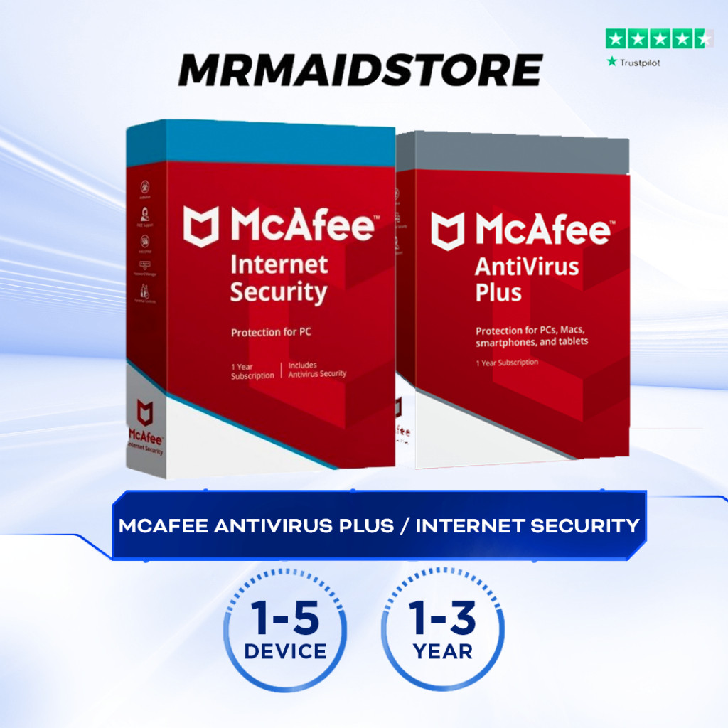 Mcafee Antivirus / Mcafee Internet Security Subscription [ 1 - 3 Year ]