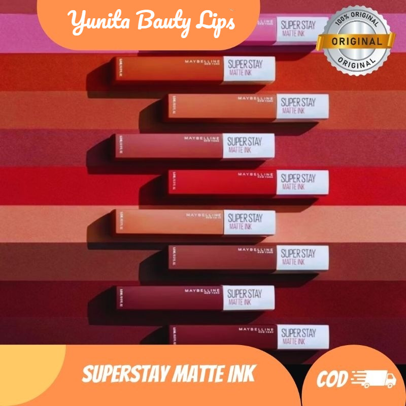 [BPOM] MAYBELLINE SUPERSTAY MATTE INK LIQUID  LIPSTIK TAHAN 24 JAM (ASLI)