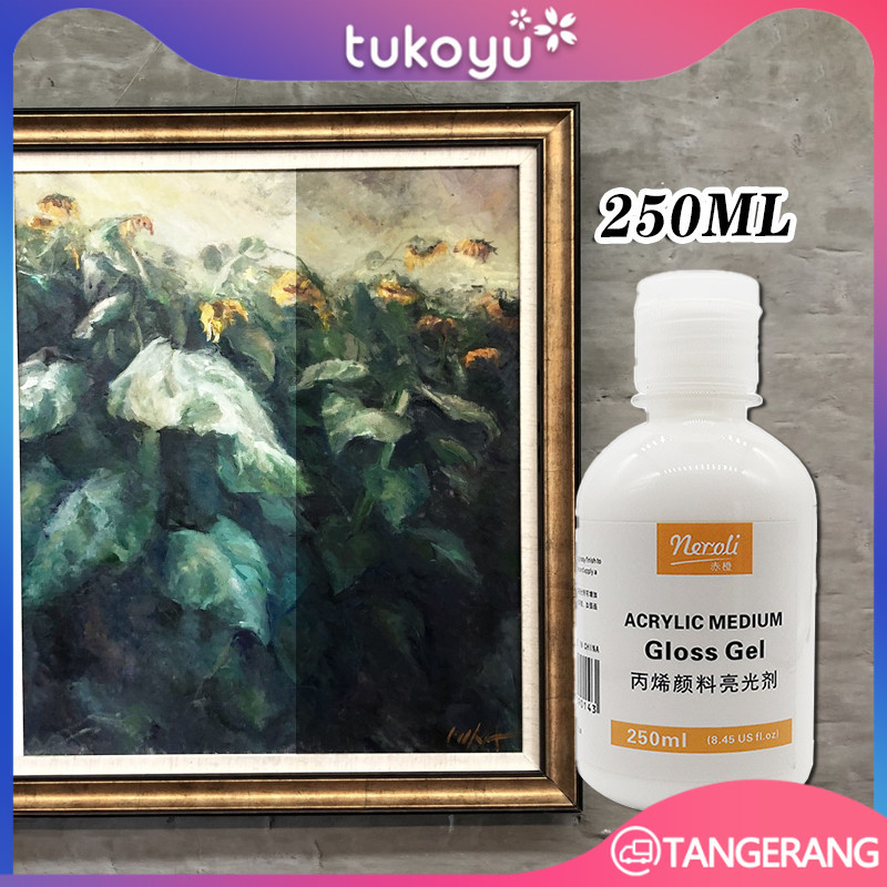 Varnish Akrilik 250ml Pelapis Lukisan Matt Gloss Untuk Cat Air Acrylic