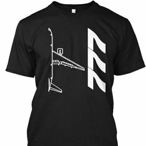 (COD) KAOS BOING 777 ATASAN HITAM - S