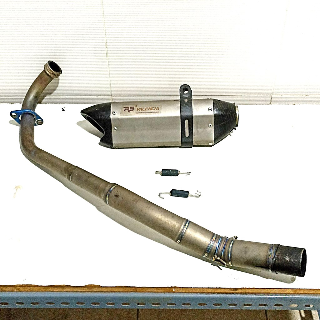 Knalpot R9 Valencia Jupiter MX New 135 YAMAHA FULL TITANIUM RACING