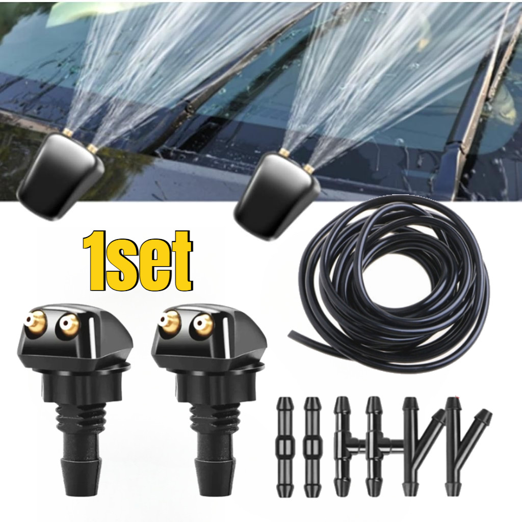 1Set Nozzle Wiper Universal Semprotan Wiper Mobil 360° Adjustable Nozzle Wiper