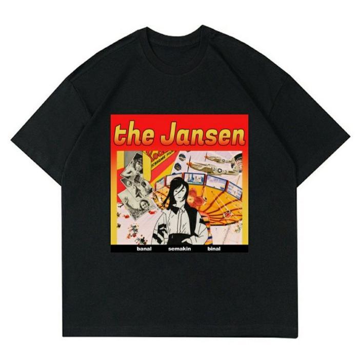 BAJU BAND THE JANSEN - T-SHIRT THE JANSEN HITAM | KAOS BAND THE JANSEN | KAOS BAND LOKAL