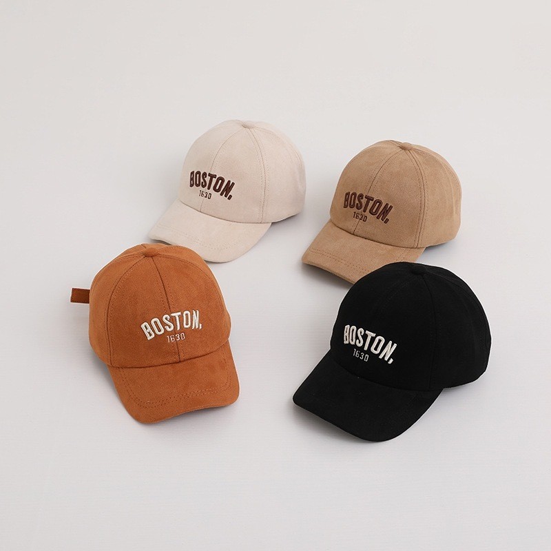 Topi Baseball Anak Laki Laki Import Topi MOTIF BOSTON Anak Cowok Topi Anak Balita 2-8 Tahun