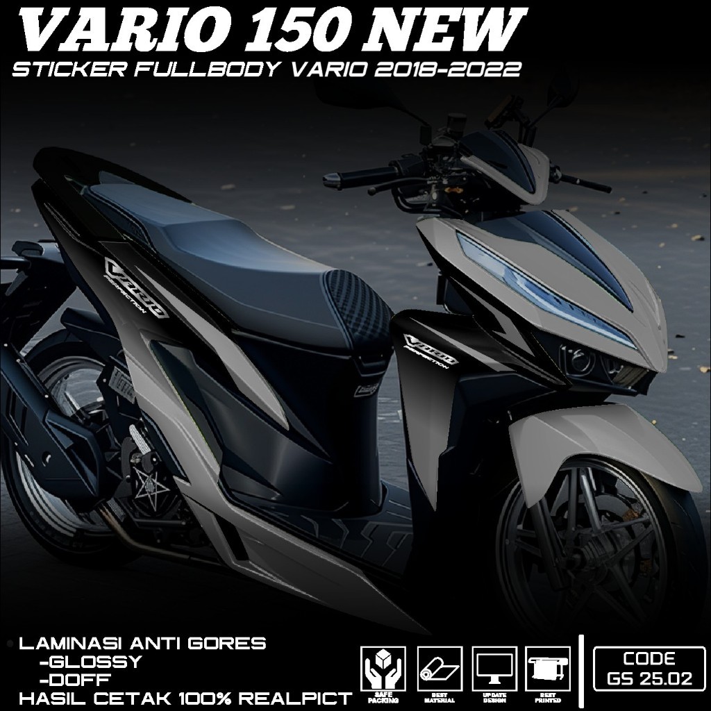 (PROMO COD) Decal sticker Vario New 125 150 Full Body - Sticker Striping Modifikasi All New Vario 20