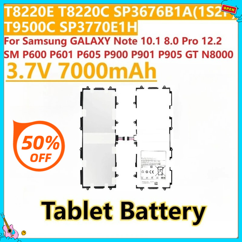 New 3.7V 7000mAh Battery SP3676B1A For Samsung GALAXY Note 10.1 8.0 Pro 12.2 SM GTN8020 N5100 N5110 