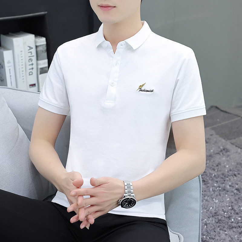 Sutra es putih baru T Baju Kaos Pria