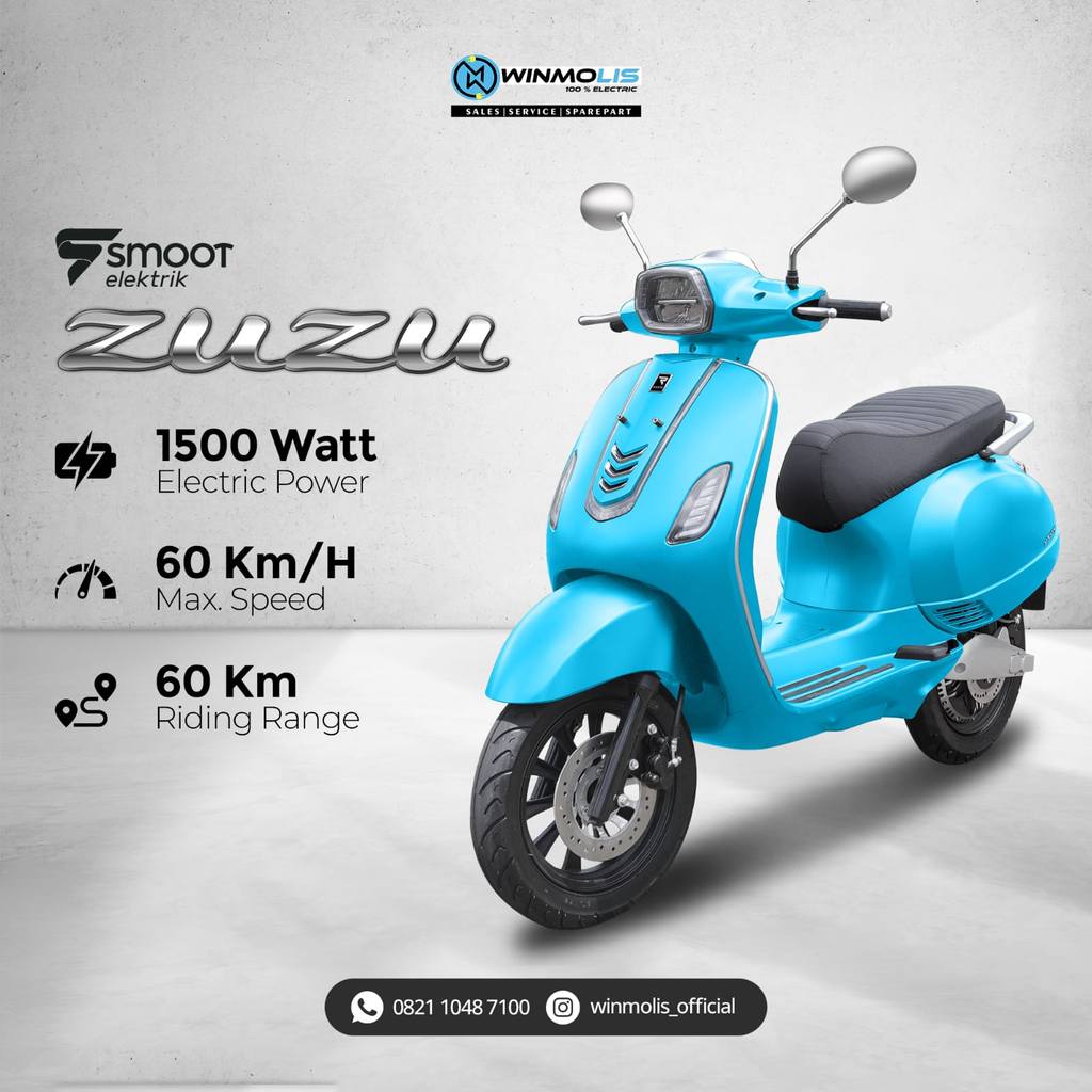 Ready  Motor Listrik SMOOT Motor Listrik Zuzu OTR JABODETABEK