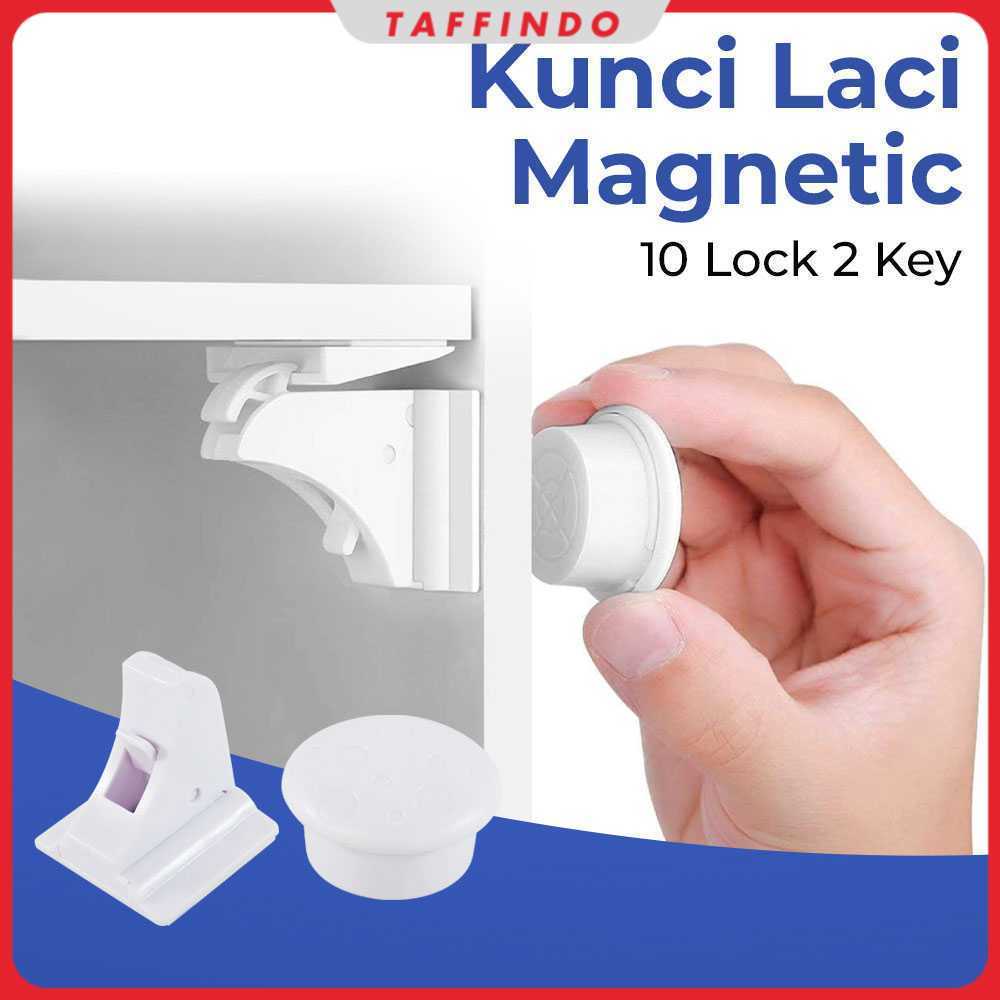 Kunci Laci Lemari Magnetic 10 Lock 2 Key - LK-002-KB