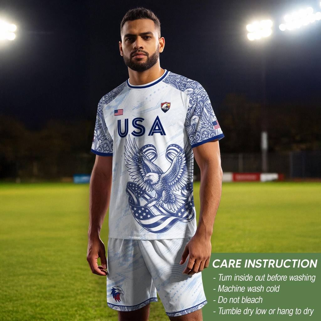 Jersey Sepak Bola Amerika Unisex, Jersey Tim Sepak Bola AS, Kaos Sepak Bola Amerika Serikat 2026, Pa