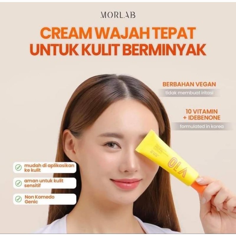 Morlab_V10 Vitamin Tone Up Cream Pencerah Wajah