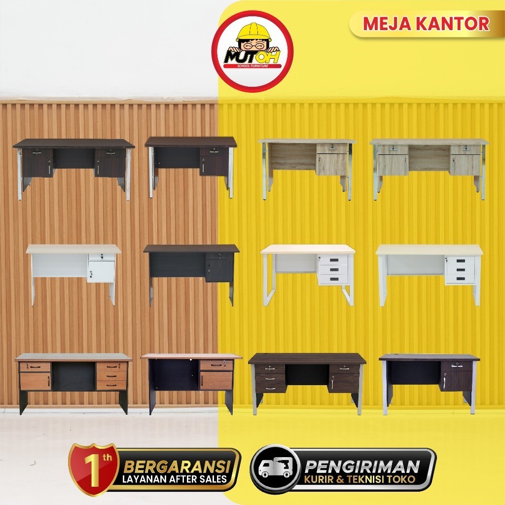 Meja Kerja Kantor 1 Biro & 1/2 Biro MUTOH 2000 Series