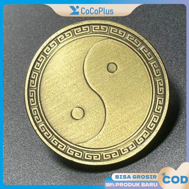 Koin Kuno Naga Phoenix Tai Chi Feng Shui Lucky Coin China Kemakmuran Hoki Untuk Perlengkapan Semanga