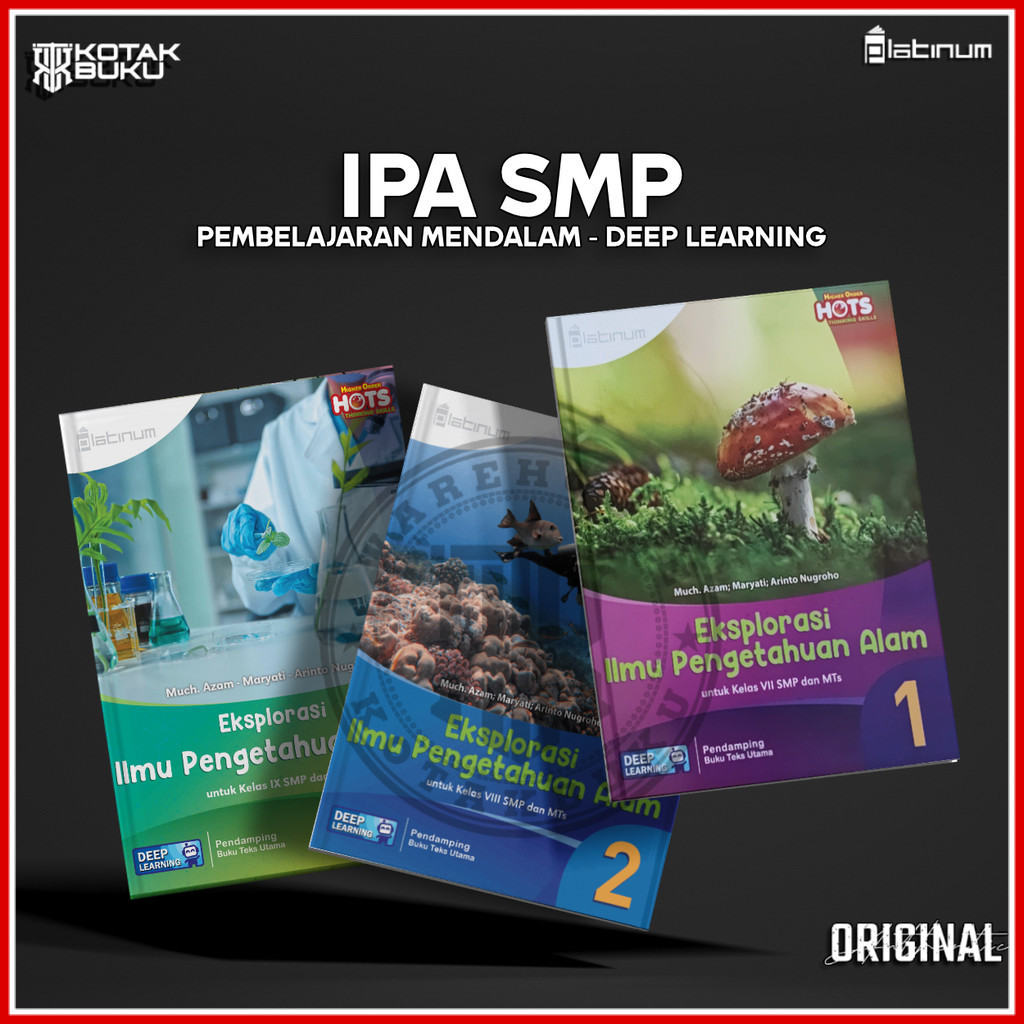 [ TS ] Buku IPA kelas 7 8 9 SMP Deep Learning / IPA SMP / Platinum