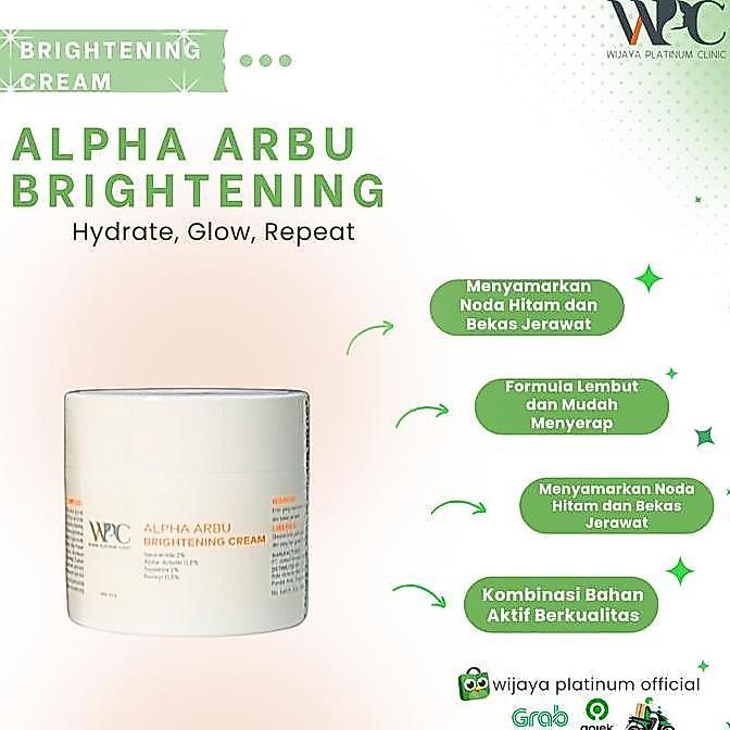 Wpc Alpha Arbutin Plus Brightening Cream | Night Cream Mencerahkan Wajah 12,5G
