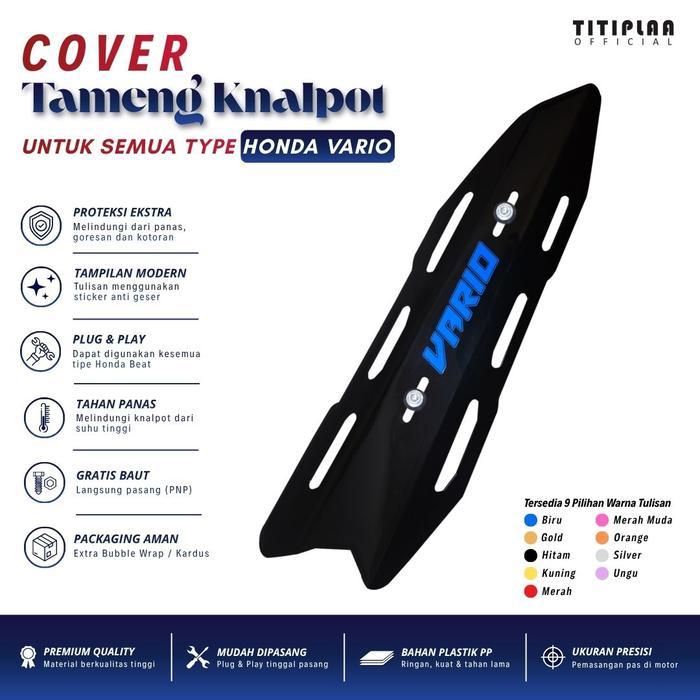 Cover Knalpot Vario Universal Tutup Knalpot Tanpa Baut Pelindung Knalpot Vario | Vario 110 | Vario 1