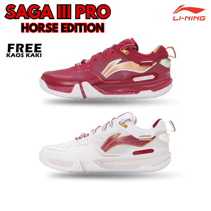 Li-Ning SAGA III Pro HORSE EDITION - Sepatu Badminton Original LINING