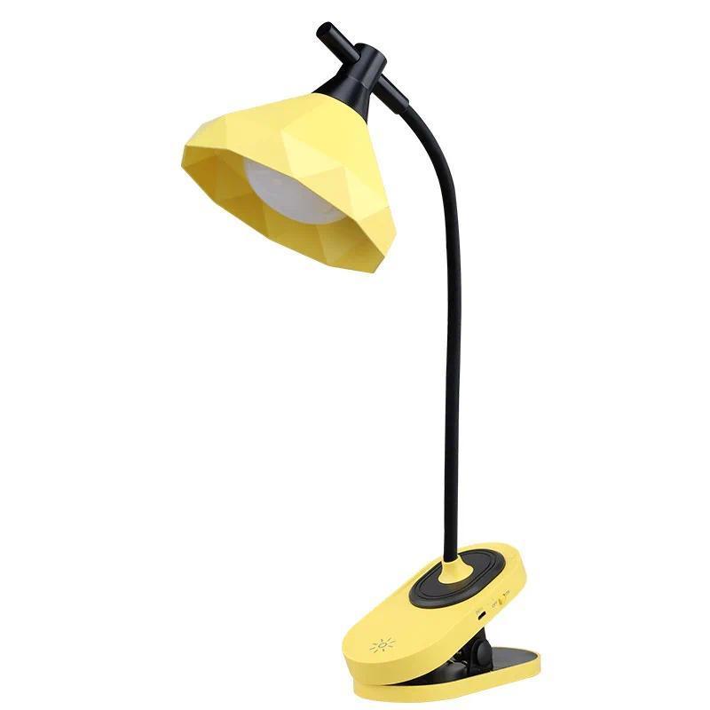 Drip desk lamp, stylish and simple clip touch three-speed dimming desk lamp, bedroom bedside reading