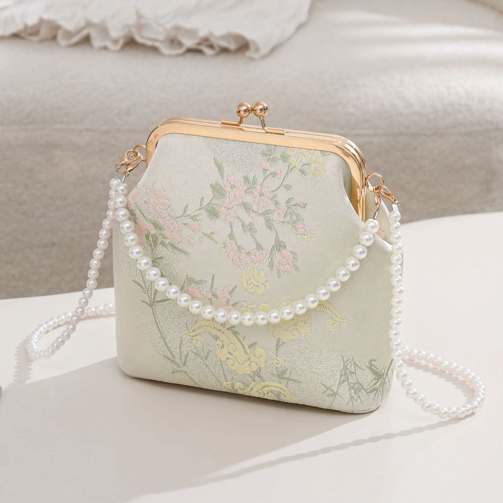 Tas Cina Cina Guofeng disulam Hanfu tas emas portabel baru tas klip retro cheongsam retro Guochao