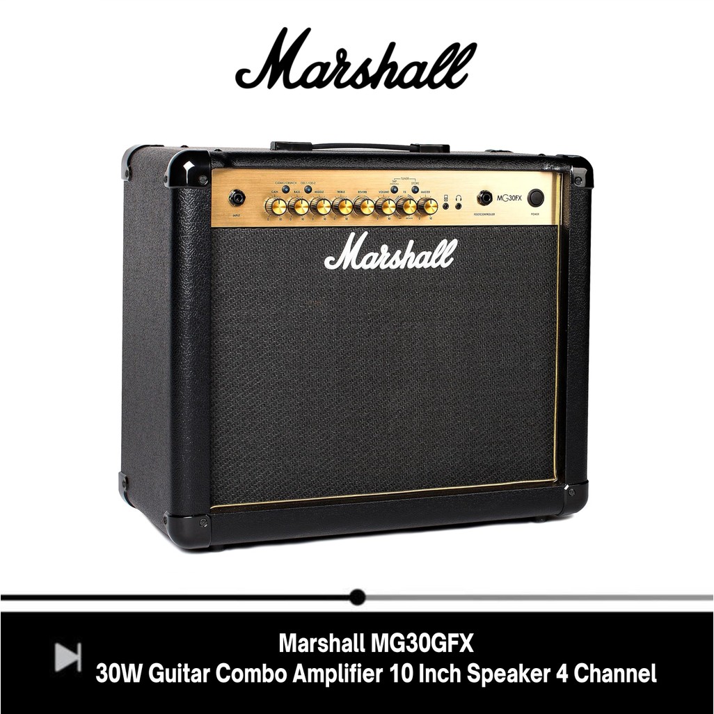 Marshall MG30GFX 30W Guitar Combo Amplifier 10 Inch Speaker 4 Channel Digital FX Reverb | Amplifier 