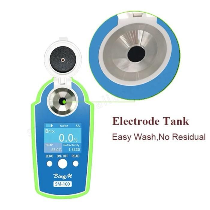 Handheld Portable Brix Refractometer 0-35% for Brix Measurement Digital Brix Refractometer Fruit