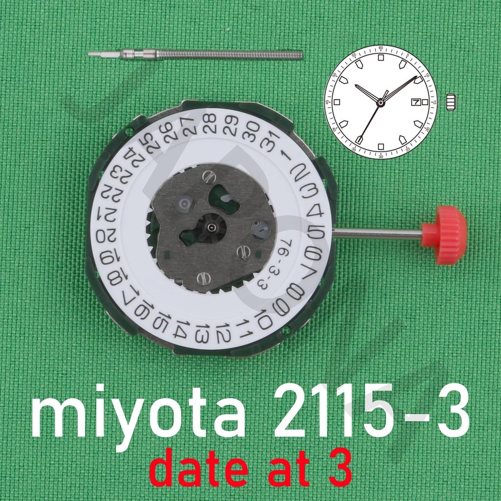 2115 movement Miyota 2115-3 quartz movement japan movement Standard movement with date splay 2115 mi