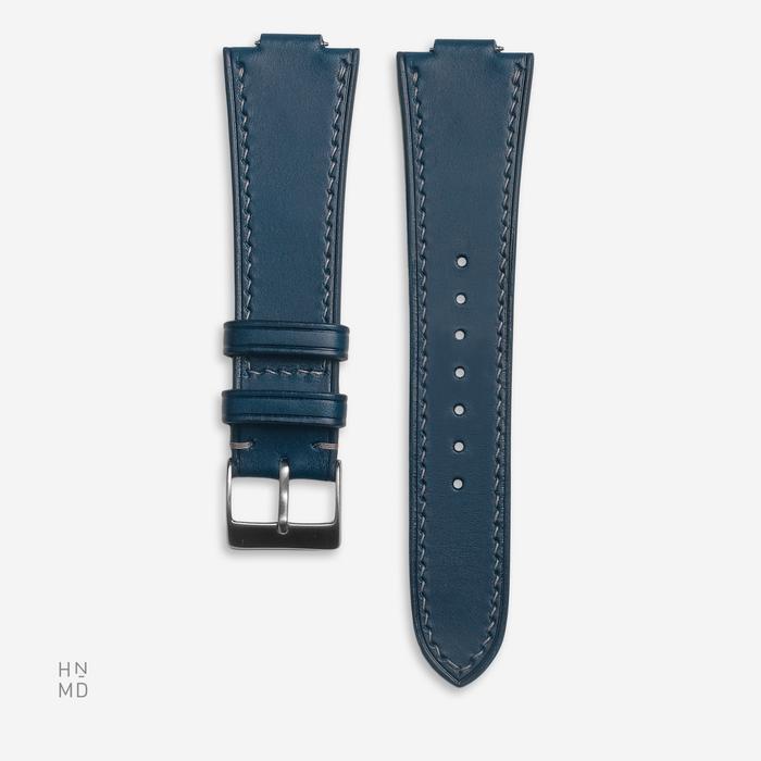 NEW Strap for Tissot PRX Series - Handmade Leather Strap / Tali Jam Kulit - Alpine Blue, PRX 80