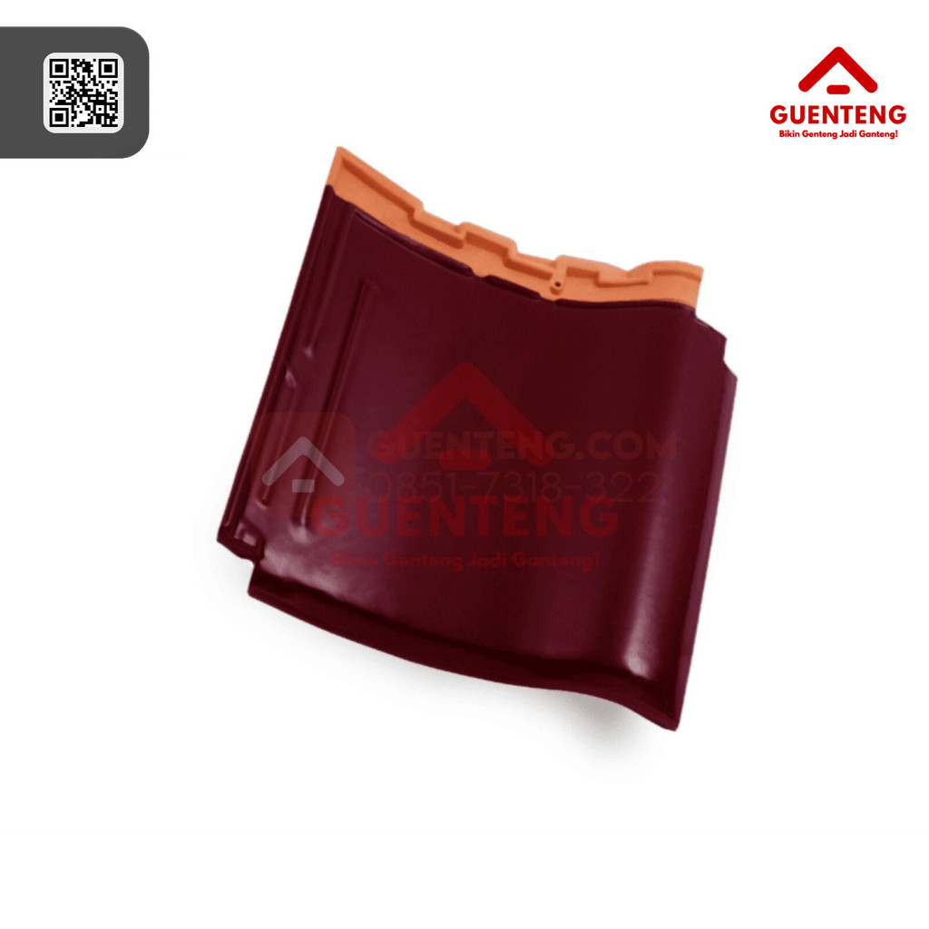 KANMURI Genteng Keramik Milenio Maroon